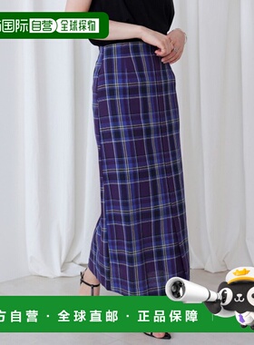 1h可退 日本直邮Bou Jeloud 女装 显瘦格纹夏季短裙 紧身包臀设计