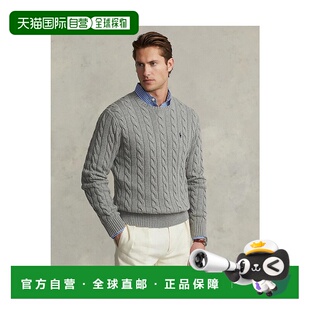 日本直邮 无 缆绳针织棉毛衣长袖男装