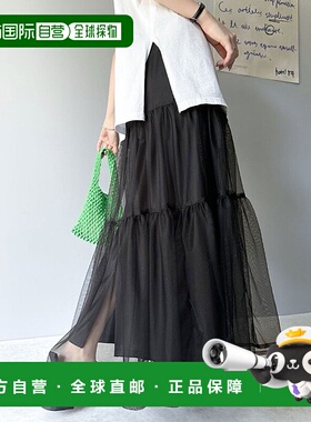 日本直邮Classical Elf 轻柔可爱的雪纺抽褶长裙 C04519EW07516