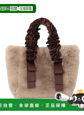 1h可退 日本直邮PROPORTION BODY DRESSING 荷叶边手柄仿皮草托特