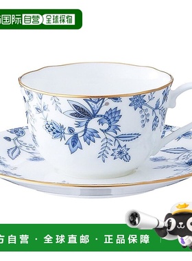 【日本直邮】Noritake/则武 杯垫套装 220cc蓝色骨瓷T59387A/4562