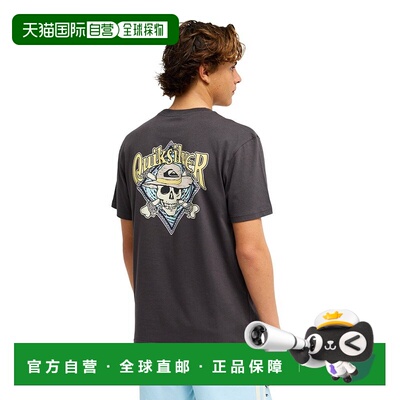 日本直邮Quiksilver 男士印花短袖T恤 PIRATES ISLAND
