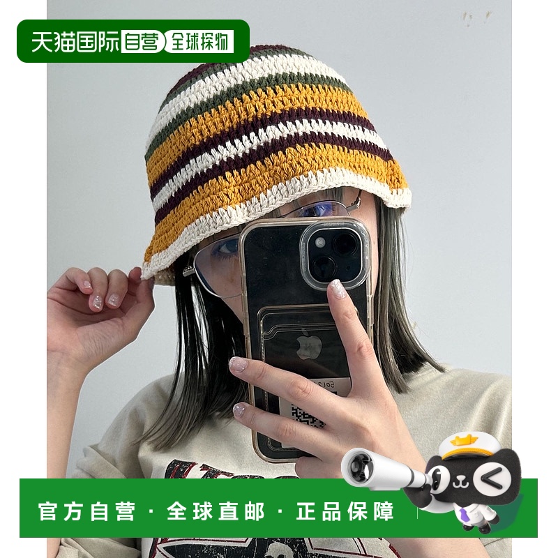 1h可退 日本直邮WEGO 男女同款 多色边针织帽 休闲百搭保暖帽 MO2