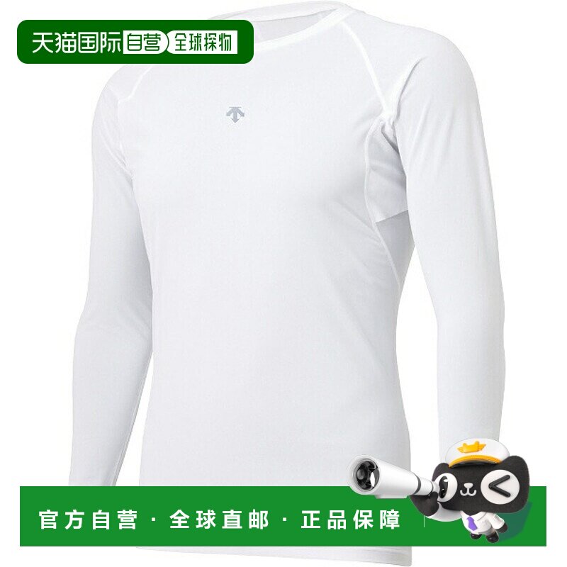 日本直邮DESCENTE 圆领长袖内衣 棒球和垒球修身内衣 DB5SUD20M-W