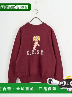 日本直邮WAREHOUSE 男装 C.C.S.F. 半袖圆领卫衣 复古运动风 409-