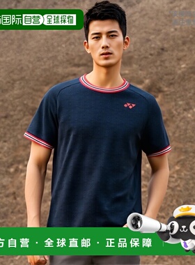 日本直邮Yonex 10578 男士运动T恤 贴身款式 羽毛球 网球 软式网