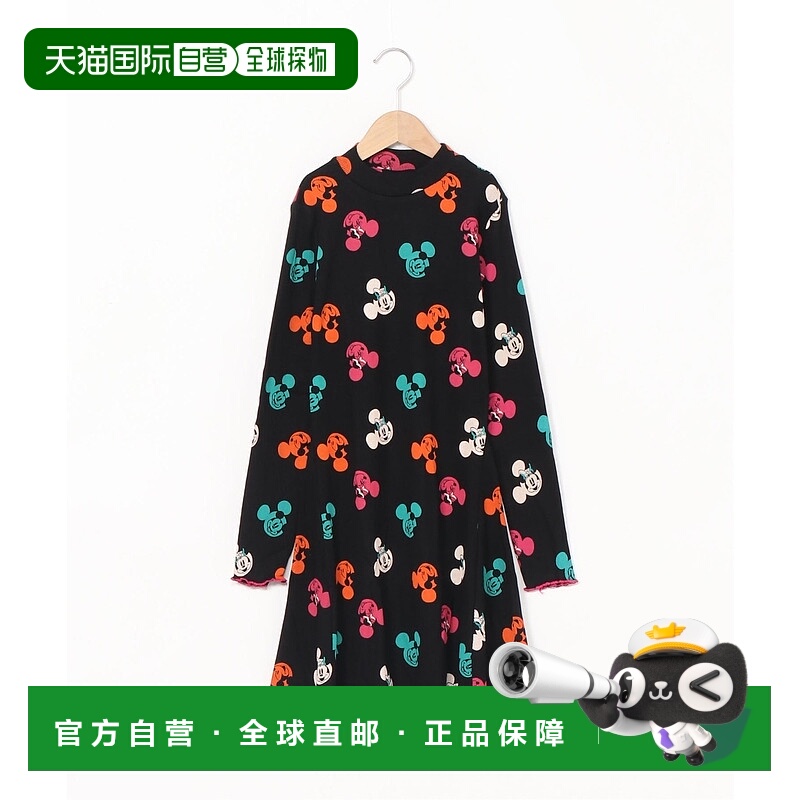 日本直邮Desigual 米奇全身图案长袖连衣裙（100cm - 150cm）女装