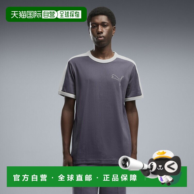 日本直邮PUMA 男士T7猫之恋圆领短袖T恤T7 Ringer Tee图片