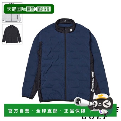 日本直邮普利司通高尔夫男士 2013 年秋冬 B-02 长袖前开式衬垫夹