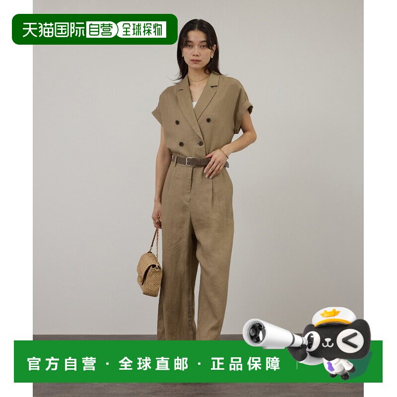 SALON adam et rope' 女士 亚麻连体裤 欧洲亚麻【付后1h可退】
