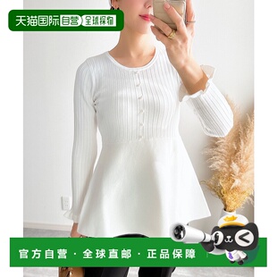 女士珍珠装 NOSTALGIA 饰 peplum 101 1h可退 针织上衣 日本直邮&.