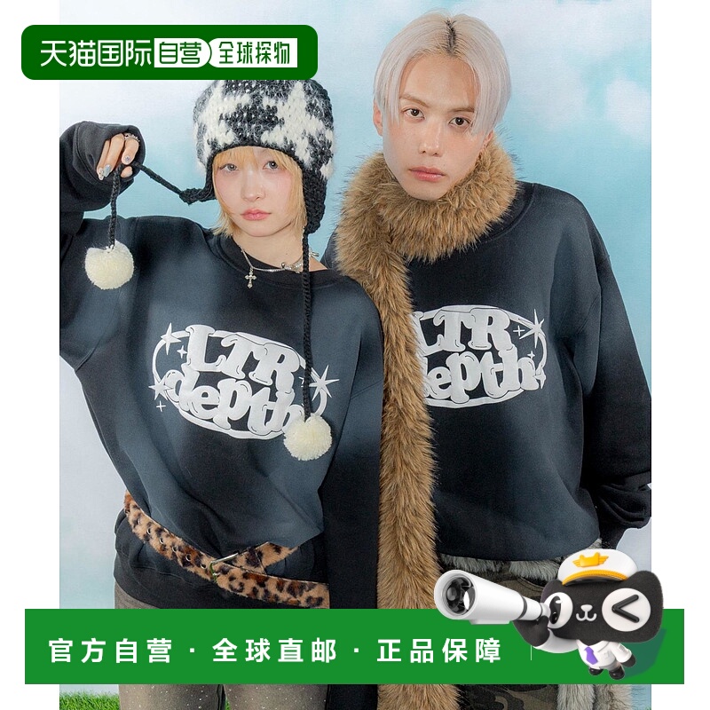 1h可退 日本直邮LTR DEPTH男女同款微发泡圆标印花连帽卫衣 裏起