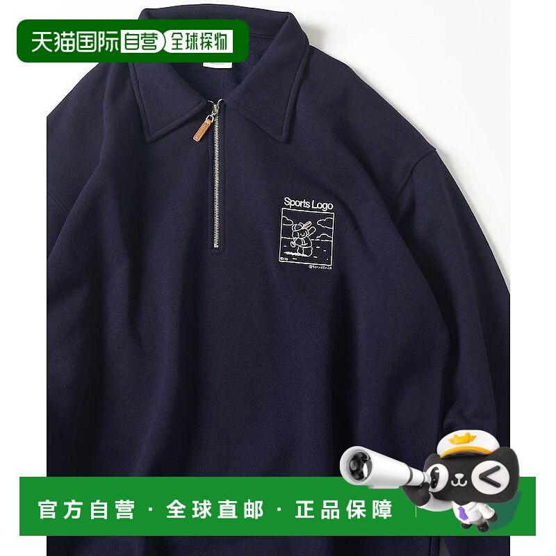 1h可退 日本直邮FREAK'S STORE 男装 tombonia联名半拉链卫衣刺绣