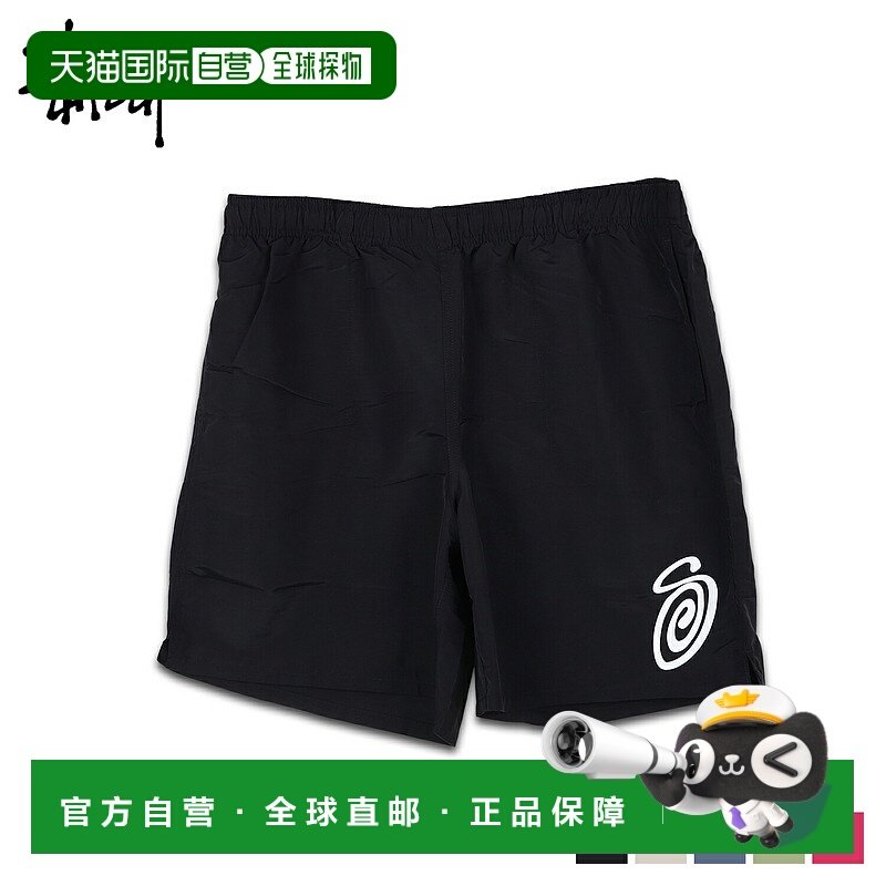 日本直邮STUSSY短裤半裤男两栖拒水大码CURLY S WATER SHORT奶油1