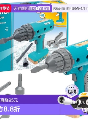 【日本直邮】BRIO仿真木工玩具 电池式螺丝刀 34600 大工 3岁～