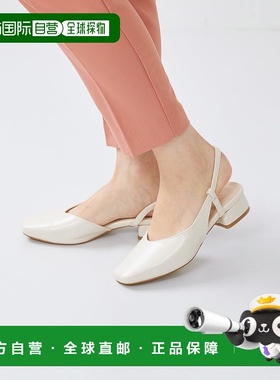 日本直邮Menue 3cm跟后带高跟鞋 ME8623BW02364 黑色单鞋