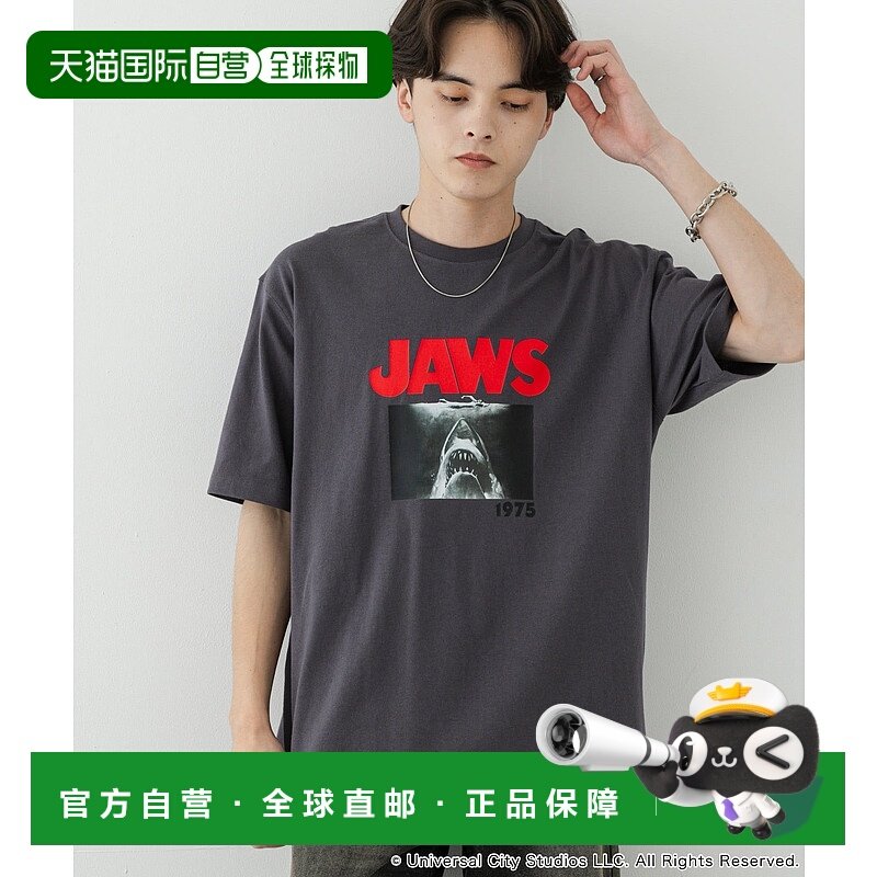 1h可退 日本直邮SENSE OF PLACE 男装 联名JAWS 印花T恤/B AAA511