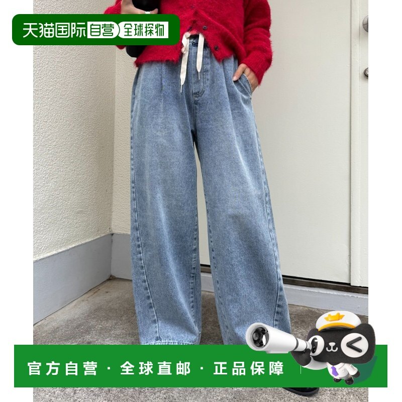 1h可退 日本直邮CIAOPANIC TYPY 女装 高腰宽松直筒牛仔裤 五色可