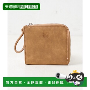 1h可退 日本直邮Kastane 女装 仿皮 方形短款钱包 卡片分层 可挂