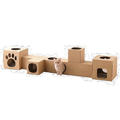 【日本直邮】Iris Ohyama 猫用玩具 猫猫隧道 奔跑