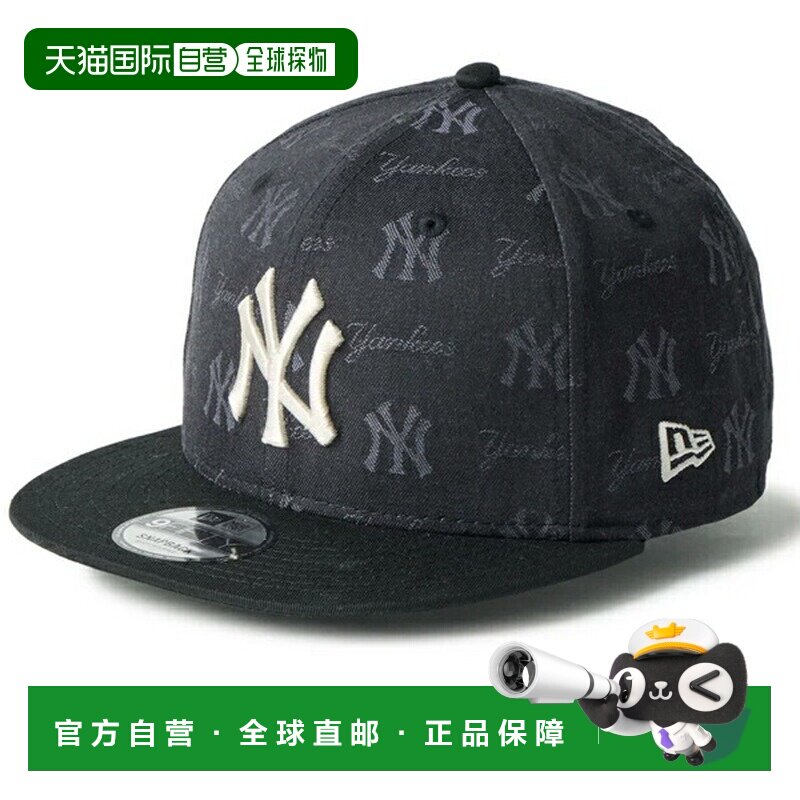 日本直邮New Era 9FIFTY MLB 提花纽约洋基队黑色帽子/棒球帽 147