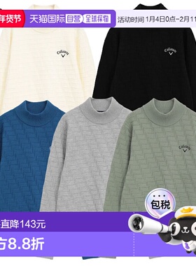 日本直邮Callaway 男士 Links 针织高领毛衣 (C25218104) - 2025