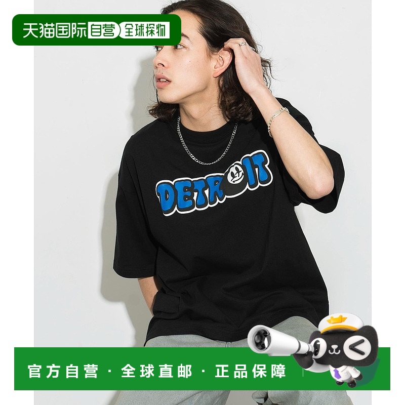 1h可退 日本直邮WEGO男女同款附配饰印花短袖T恤 WE24SM04M0008