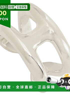 日本直邮Hermes 戒指 Osmos PM H Logo 银色 女款 HERMES H102539