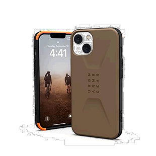 【日本直邮】Urban Armor Gear 苹果14手机壳耐撞击 CIVILIAN棕色