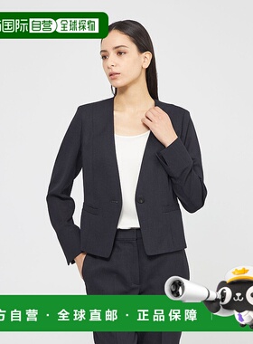 1h可退 日本直邮EPOCA 女士无领修身短外套 M5E27562__新款