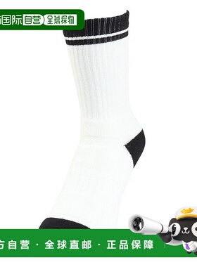 日潮跑腿ASICS亚瑟士 (男式）篮球袜1双 白色 x 黑色25-27 3063A0