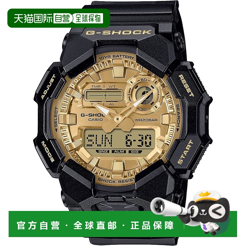 【日本直邮】卡西欧 G-SHOCK GA-010GGB-1A9JF 男士黑色长寿命环