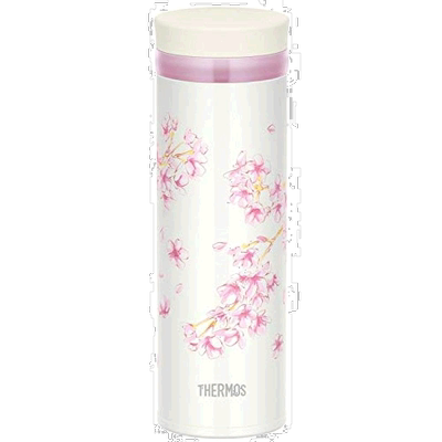 【日本直邮】膳魔师 真空隔热一键式水杯0.35L 樱花JNY-352 HNZ