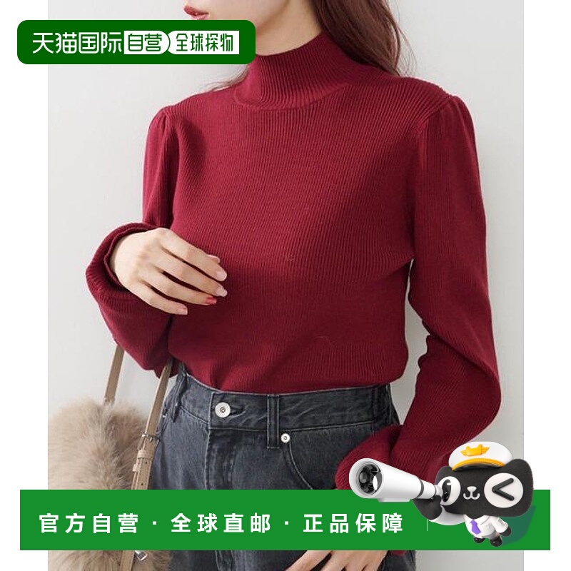 1h可退 日本直邮官方授权 Kastane 【纯色&条纹】高领罗纹针织衫