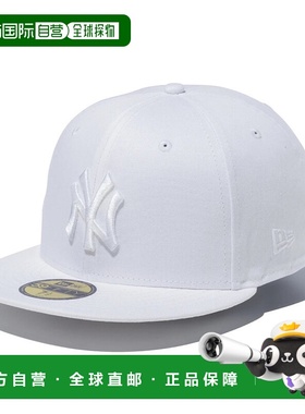 日本直邮New Era 59FIFTY 棒球帽 [NE3448EM007140] 黑色x白色
