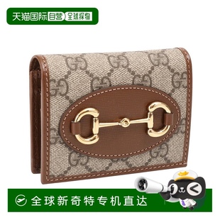 卡片夹钱包带硬币和纸币 日本直邮GUCCI Gucci Horsebit 1955
