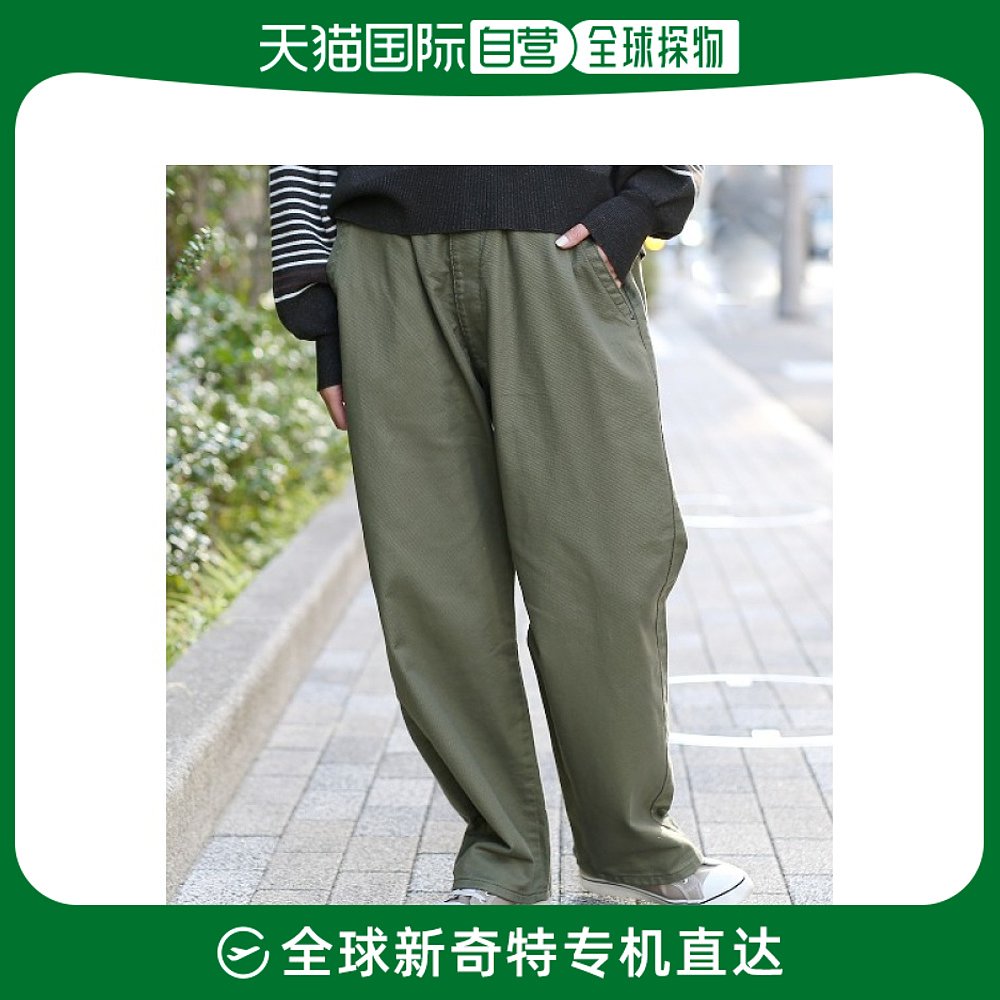 日本直邮Lee男女同款休闲宽松调节腰带棉混纺休闲裤 网络限定款