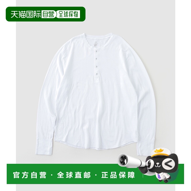 1h可退 日本直邮SAVE KHAKI UNITED 男装 全棉珠地亨利领长袖T恤