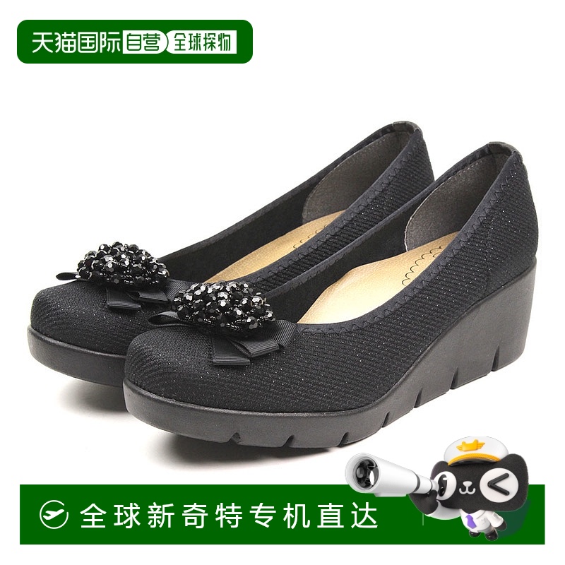日本直邮高跟鞋系带坡跟 FIRST CONTACT女士鞋跟6CM 39603 396