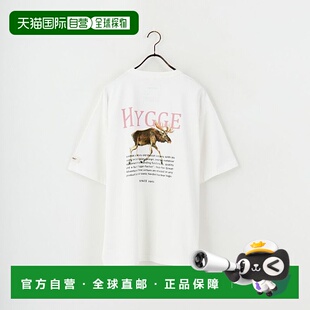 1h可退 日本直邮NORDISK 女士 别注 HYGGE 鹿图案后印花宽松T恤 N