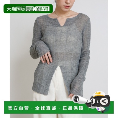 1h可退 日本直邮select MOCA 女装 宽松半透明镂空针织衫 中缝设