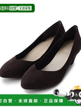 日本直邮grove 柔软舒适V领平底鞋 GR1241BW37371 黑色