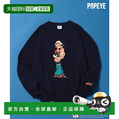 1h可退 日本直邮niko and... 男装 POPEYE™角色印花卫衣 宽松半拉
