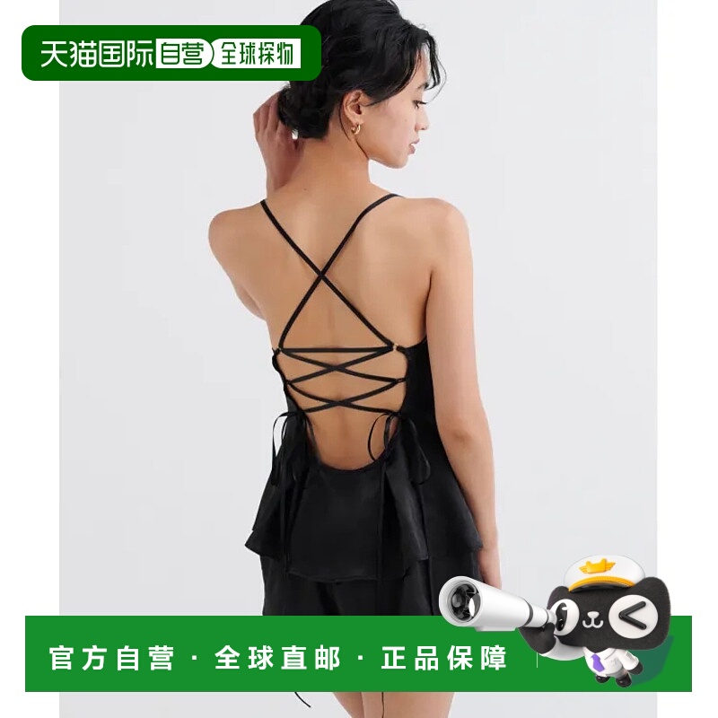 1h可退 日本直邮RAVIJOUR 女士黑色蕾丝缎面套装 优雅成熟风格 舒