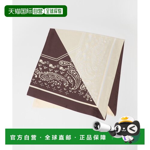日本直邮green label relaxing 女士 大尺寸印花方巾 36366000011