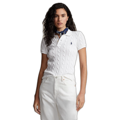 1h可退 日本直邮Polo Ralph Lauren 女士标志性马标细腻编织棉质P
