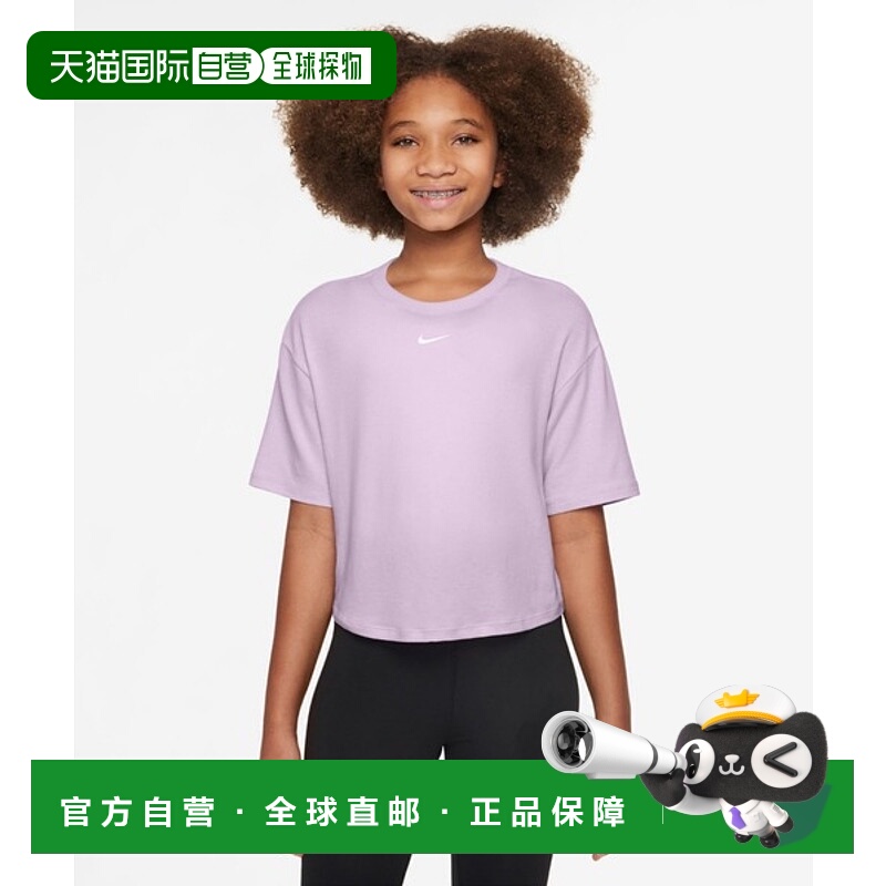 日本直邮NIKE耐克儿童T恤FZ5602-537潮牌时尚高级感舒适简约透气