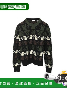 日本直邮中古Burberry博柏利男S级99新sweater毛衣羊毛上衣绿色