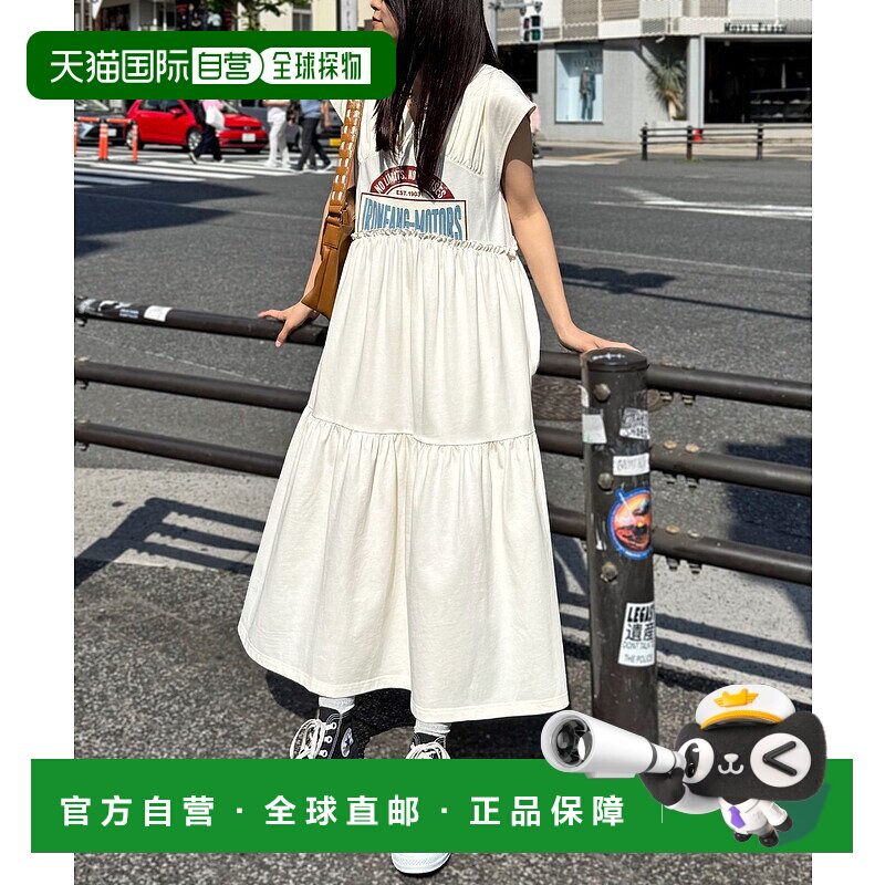 1h可退 日本直邮CIAOPANIC 女士字母刺绣长款连衣裙 CPZ1051609A0