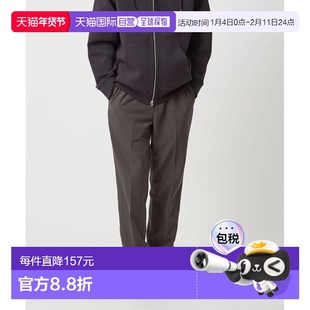 1h可退 日本直邮green label relaxing TR斜纹布加绒长裤休闲裤